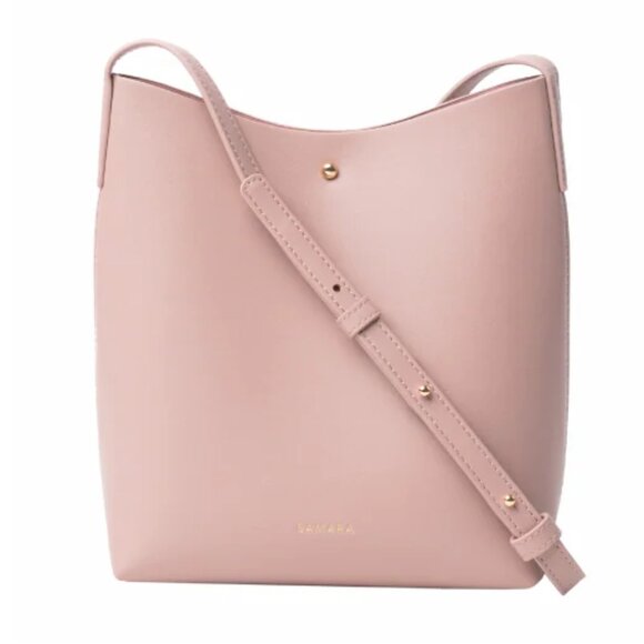Samara Medium Shoulder Bag Peony Pink Vegan Leather Handbag Women's One Size - Picture 3 of 15